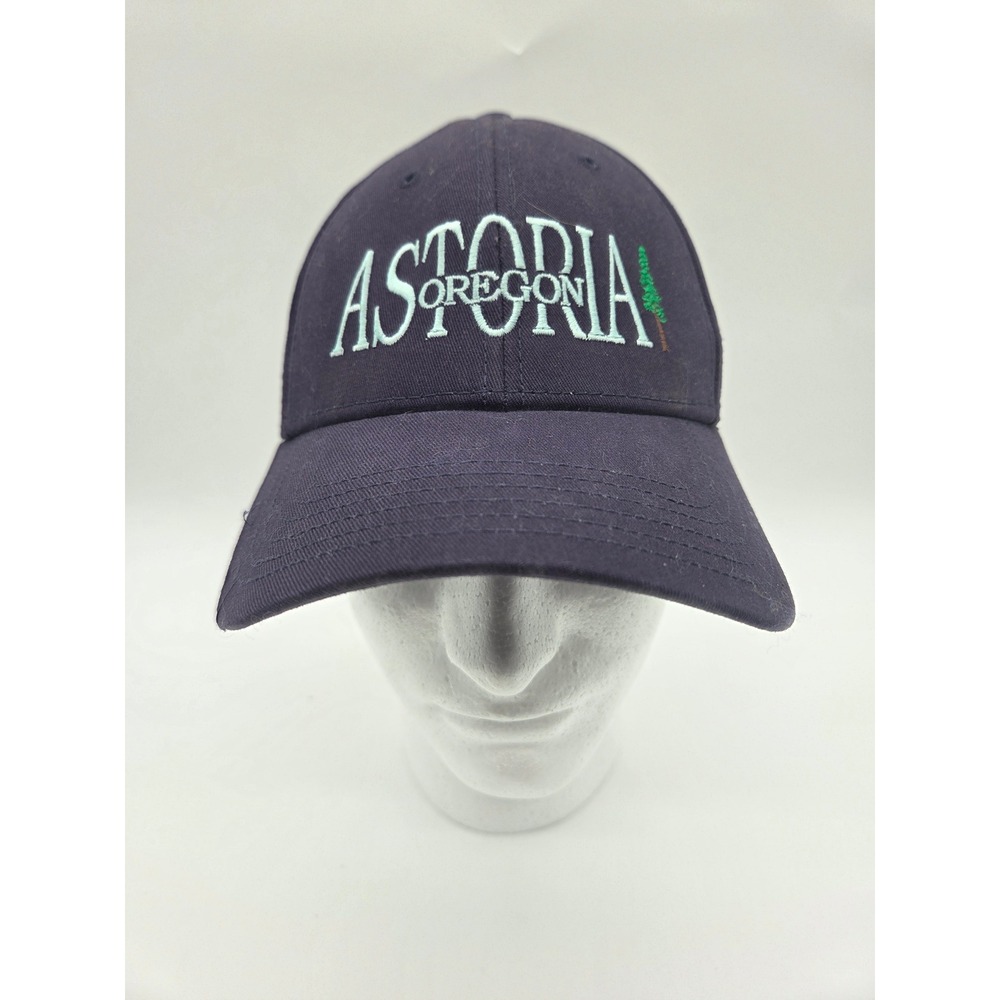 Ivory Astoria Oregon OSFM Navy Blue Women Embroidered Pine Tree Baseball‎ Cap